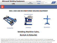 Tablet Screenshot of mitrowskiwelding.com